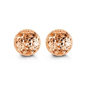 10mm Cosmo Ball Stud Earrings in Rose Gold