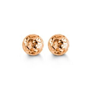 5mm Cosmo Ball Stud Earrings in Rose Gold