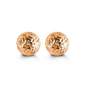 7mm Cosmo Ball Stud Earrings in Rose Gold