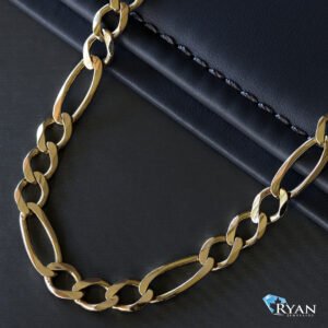 Solid Figaro Links 14k Chain
