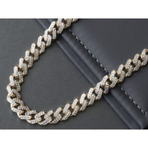 9mm Diamond Cut Monaco Chain