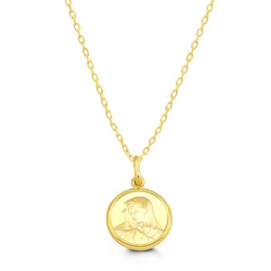 Round Mary Satin Finish Pendant