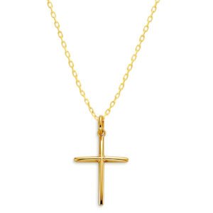 High Polished Thin Domed Cross