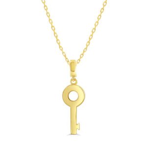 High Polished Rounded Key Pendant