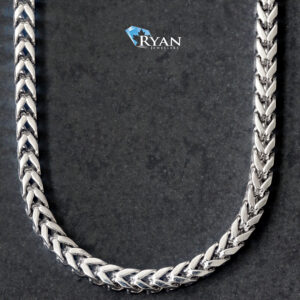 3.30mm Solid Square Franco Link Chain 14k