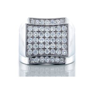 1.50CTW Diamond Square Top with Slight Concave Sides