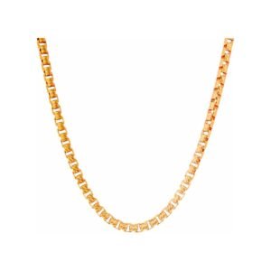 4mm Diamond Cut Box Links Rose Gold