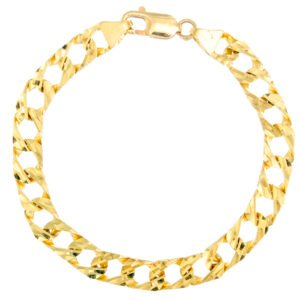 8mm Diamond Cut Casting Links Double Sided Bracelet