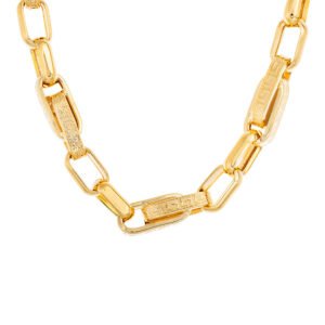 6.50mm Laser Greek Key Bullet Link