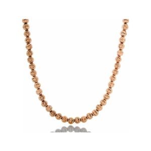 4mm Rose Gold Laser Moon Ball Chain