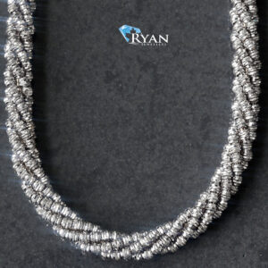 5mm Diamond Cut Spiral Moon Chain
