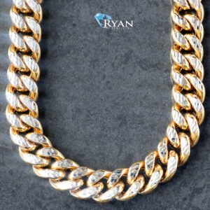 7.50mm Diamond Cut Miami Cuban Chain with Box Clasp