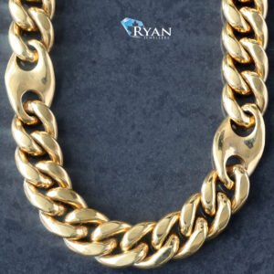 8.50mm Miami Cuban & Coffe Puff Link Chain