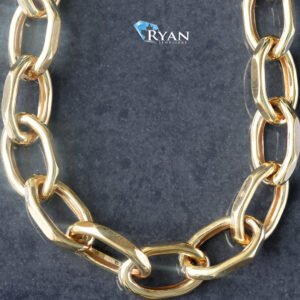 8mm Oval Octagon Rolo Link Chain