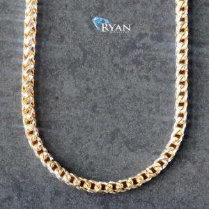 2.50mm Solid Round Diamond Cut Millennium Franco Links