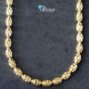 3mm New Diamond Cut Barrel Moon Chain