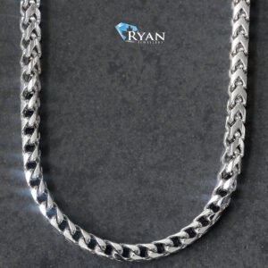 3mm Solid Square Franco Chain 14k