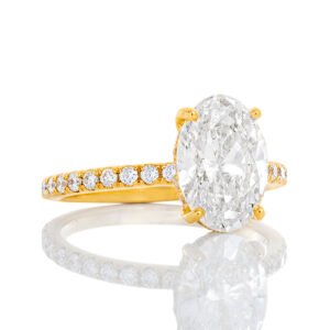 2.10ctw Oval Solitaire Engagement Ring