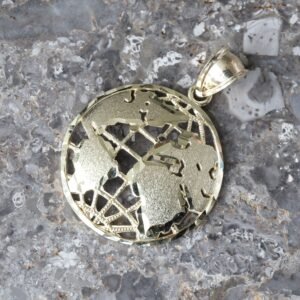 World /  Globe Sandblast with Diamond Cut Finishing