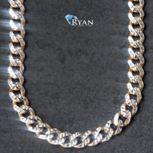 5mm Diamond Cut Monaco Link With CZ Box Clasp