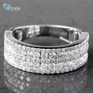 1.90ctw Five Row Diamond Band