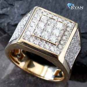1.70CTW LAB Grown Square Diamond Ring