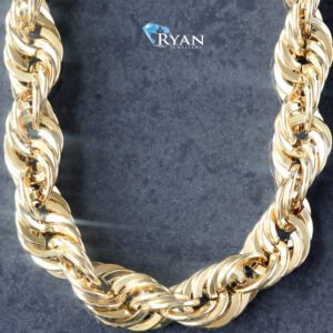 CHAIN GY 10K 24 INCH HOLLOW ROPE 8.00MM