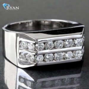 2.00ctw Two Row Channel Set Diamond Ring