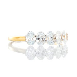 1.00ctw Oval Five Lab Diamond Band