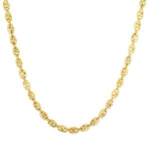 4mm Diamond Cut Barrel Moon Chain