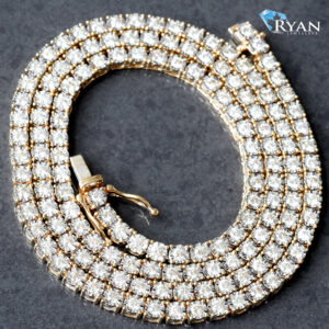 CHAIN GY 10K 6.50CTW 22 INCH DIAMOND ILLUSION TENNIS CHAIN