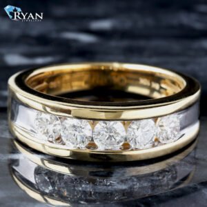 2.00ctw Lab Diamond Channel Set Wedding Band