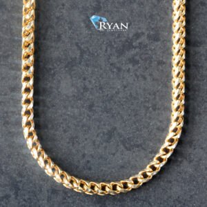 2.50mm Solid Round Franco Diamond Cut Chain