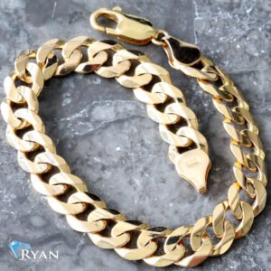 9mm Bevelled Edge Curb Link Bracelet