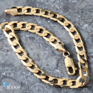 6.20mm Oval Bevelled Edge Curb Bracelet