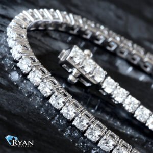 3.00CTW Four Prong Round Cut Diamond Tennis Bracelet