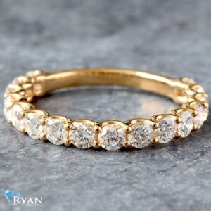 1.28ctw Scallop Set Diamond Band