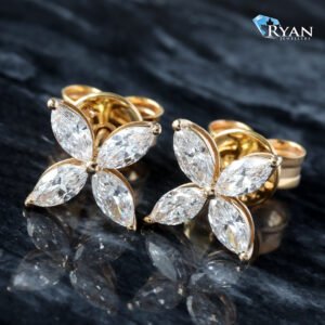 0.78ctw Marquise Cut Studs