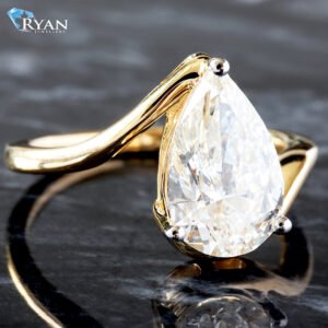 2.50ctw Pear Cut Diamond Solitaire Ring