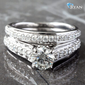 RING GW 14K 1.30CTW DIAMOND SOLITAIRE WITH RAISED PRONG SET AND POLISHED BRIDAL SET