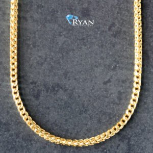 CHAIN GY 10K 26 INCHES 1.80MM SOLID DIAMOND CUT FRANCO LINKS