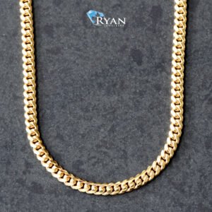 CHAIN GY 10K 24 INCHES 2.75MM SOLID MIAMI CUBAN LINKS