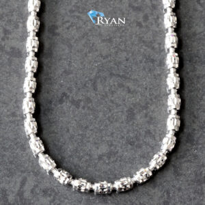 CHAIN GW 10K 24 INCH DIAMOND CUT BARREL MOON 2.95MM