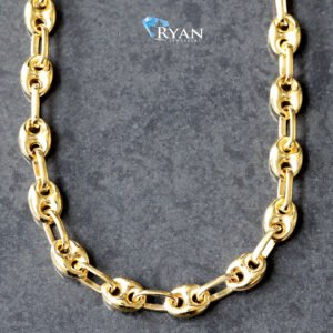 CHAIN GY 10K 22 INCH HIGH POLISHED GUCCI PUFF 4.85MM