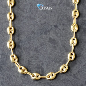 CHAIN GY 10K 22 INCH HIGH POLISHED GUCCI PUFF 4.10MM