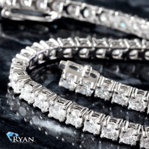 5.00ctw Four Prong Set Round Brilliant Lab Grown Diamond Tennis Bracelet