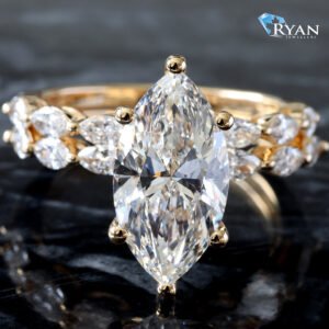 4.00ctw Marquise Cut Bridal Set