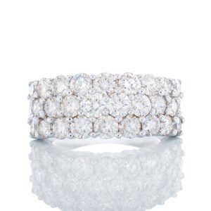 3.00ctw Shared Prong Set Diamond Band 10k White Gold