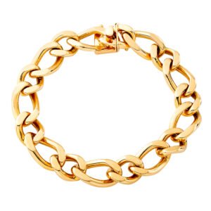 10mm Figaro Bracelet 14k
