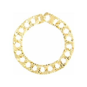 12mm Alternating Square Casting Links Bracelet